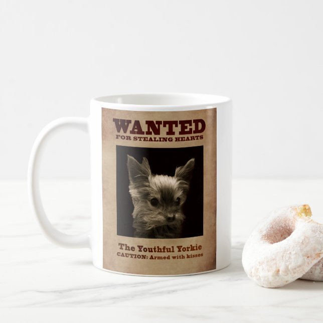 Youthful Yorkie_ Coffee Mug (With Donut)