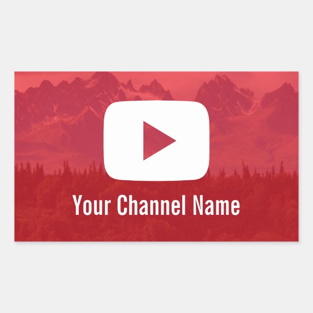 Youtube Channel Custom Photography Youtuber Sticker (Front)