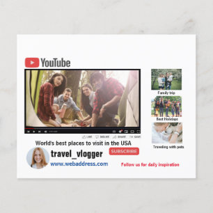 Youtube channel promotion  flyer