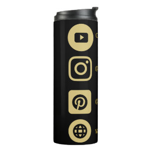 YOUTUBE CHANNEL SOCIAL MEDIA IS VLOGGER DARK MODE  THERMAL TUMBLER
