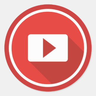 YouTube poster is great Classic Round Sticker