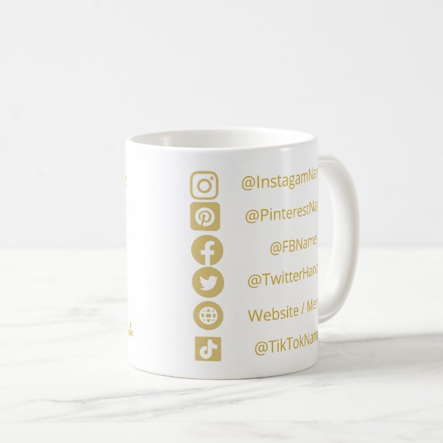 YOUTUBE SOCIAL MEDIA INFLUENCER CONTENT CREATOR COFFEE MUG (Front Right)