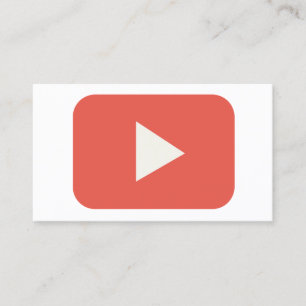 youtube social media modern grunge business card