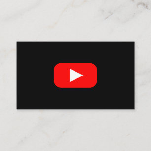 Youtube Youtuber Social Media Bloger Vloger Business Card
