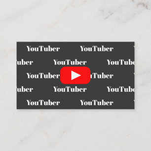 Youtube Youtuber Social Media Bloger Vloger Business Card