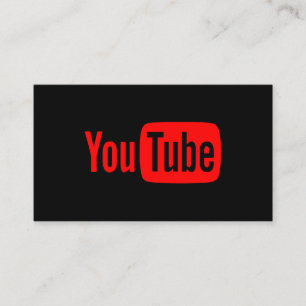Youtube Youtuber Social Media Bloger Vloger Business Card