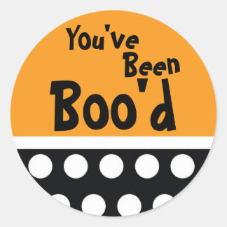 "You've been Boo'd" Classic Round Sticker
