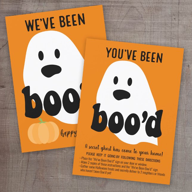 You've Been Boo'd Game Neighbourhood Halloween Invitation (Creator Uploaded)