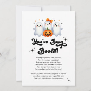 You've Been Booed Halloween Neighborhood Game Card