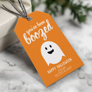 You've Been Boozed - Funny Halloween Party Gift Tags