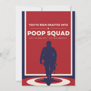You've been drafted into Poop Squad - Pregnancy   Card