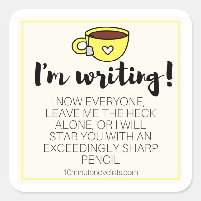 You've been warned stickers! square sticker (Front)