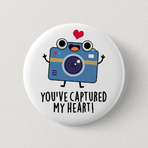 You've Captured My Heart Funny Camera Pun 2 Inch Round Button
