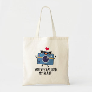 You've Captured My Heart Funny Camera Pun Tote Bag