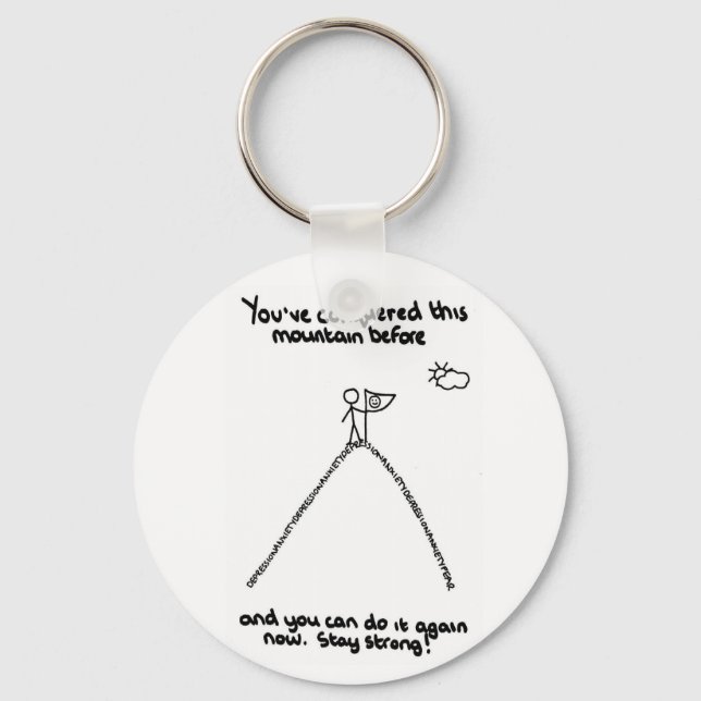 You've Conquered This Mountain Before Keychain (Front)