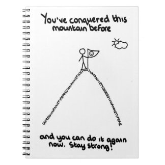 You've Conquered This Mountain Before Notepad Notebook