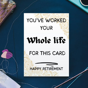 You've Earned It Holiday Card – Retirement Greetin