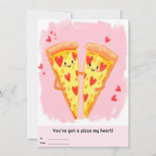 You've Got a Pizza My Heart Valentine's Day Holiday Card