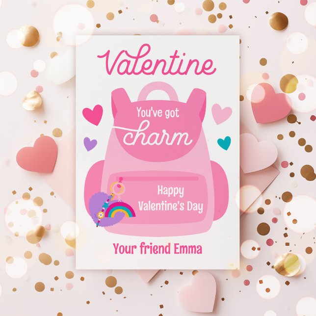 You've Got Charm Keychain Valentine Classroom Card (Creator Uploaded)