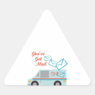 You've Got Mail Triangle Sticker