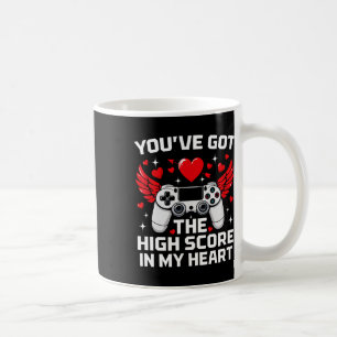 You've Got The High Score In My Heart Funny Valent Coffee Mug