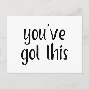You've Got This: Inspiring, Simple Pep-Talk, 2 Postcard