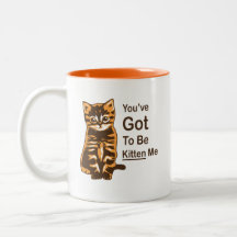You've Got To Be Kitten Me, Cute Cat Mug