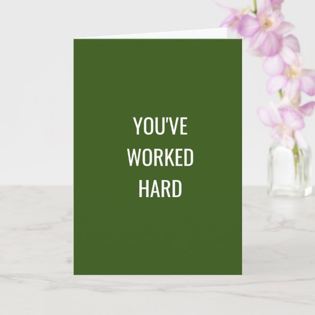 You've Worked Hard, Ahead Of The Curve, Congrats - Card (Orchid)