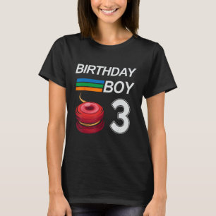 YOYO 3 Years Old Birthday For Boys Kids YOYO T-Shirt