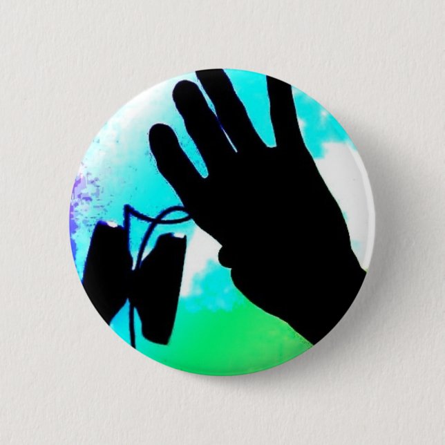 yoyo in the sky 2 inch round button (Front)