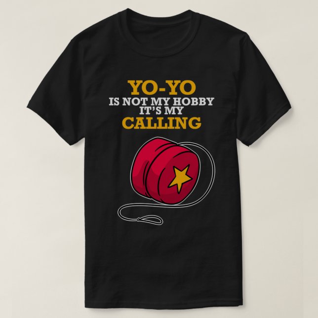 Yoyo Is My Calling Funny Saying Retro Hobby Pullov T-Shirt (Design Front)