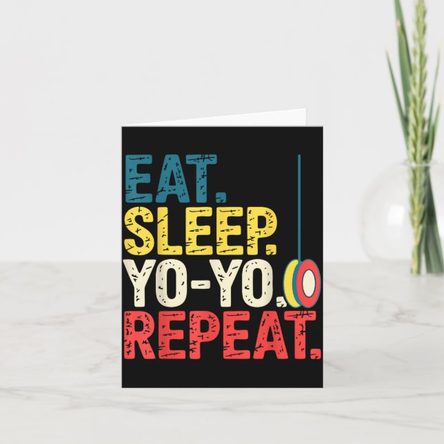 Yoyo Player Yo-yo Enthusiast  Card (Front)