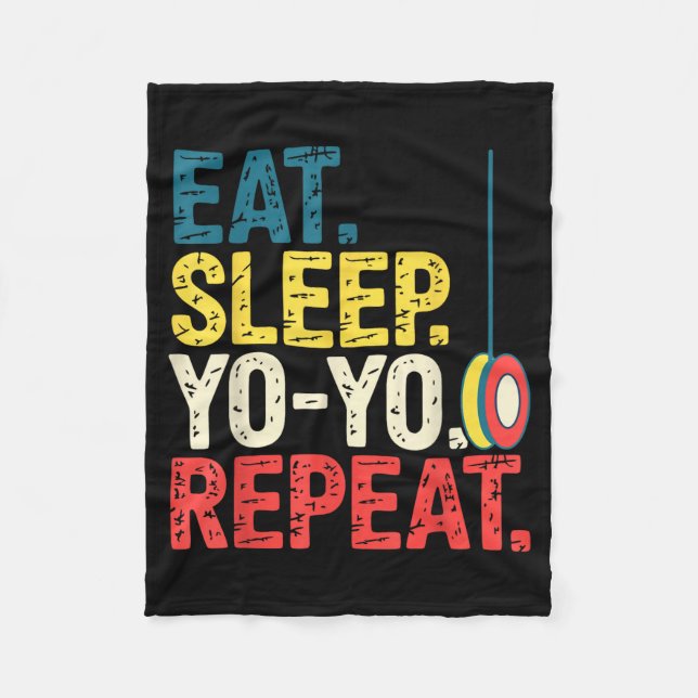 Yoyo Player Yo-yo Enthusiast  Fleece Blanket (Front)