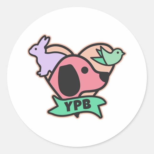 YPB Logo Sticker - Round (Front)