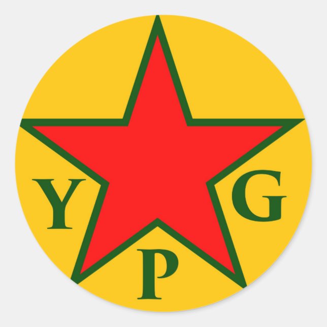 ypg-ypj aa classic round sticker (Front)