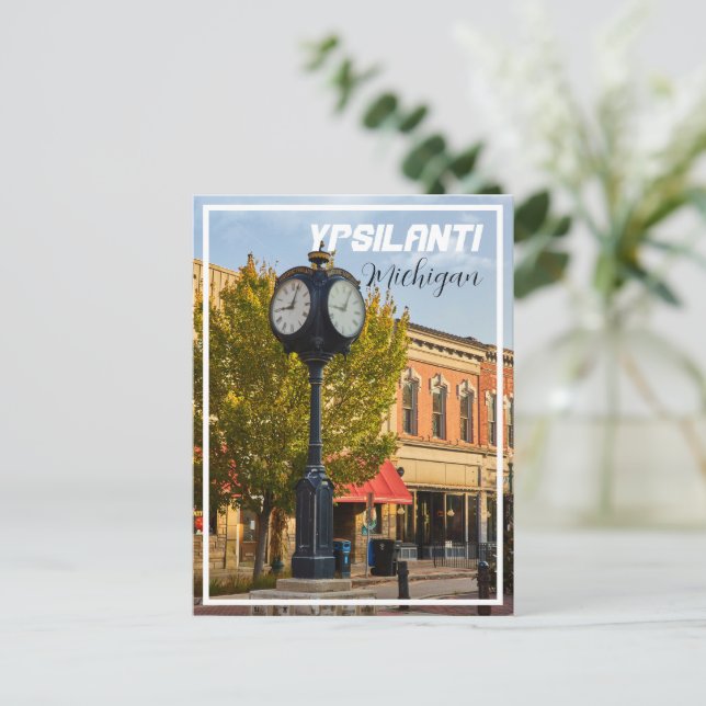 Ypsilanti Michigan Depot Town Postcard (Standing Front)