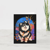 YRSA IN AUTUMN  - Finnish Lapphund Art cards