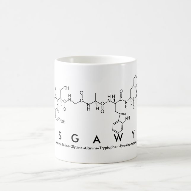 Ysgawyn peptide name mug (Center)