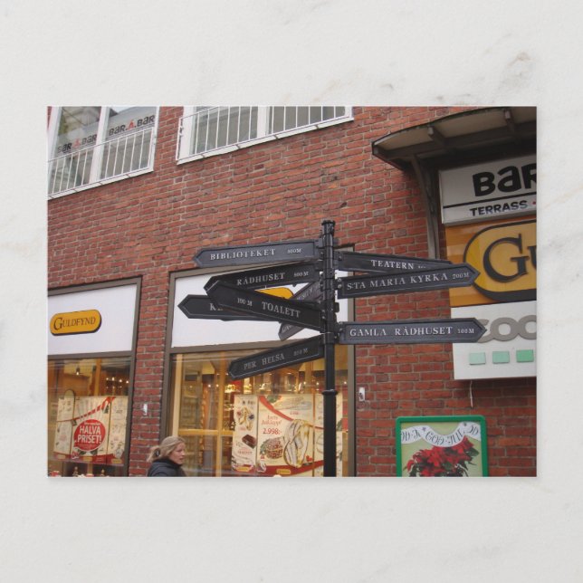 Ystad Sweden Postcard (Front)