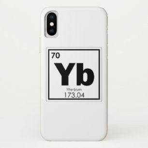 Ytterbium chemical element symbol chemistry formul Case-Mate iPhone case