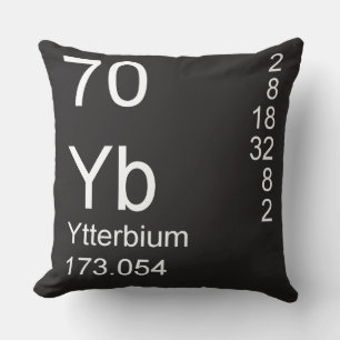 Ytterbium Throw Pillow