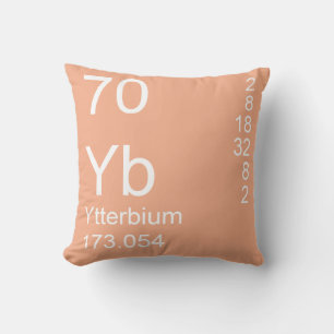 Ytterbium Throw Pillow
