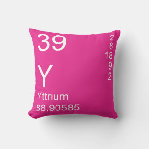 Yttrium Throw Pillow
