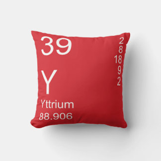 Yttrium Throw Pillow