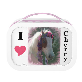 Yubo Lunchbox,Grey I Love Cherry (miniature horse) Lunch Box