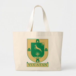 Yucatán Coat of Arms - Mexico Large Tote Bag