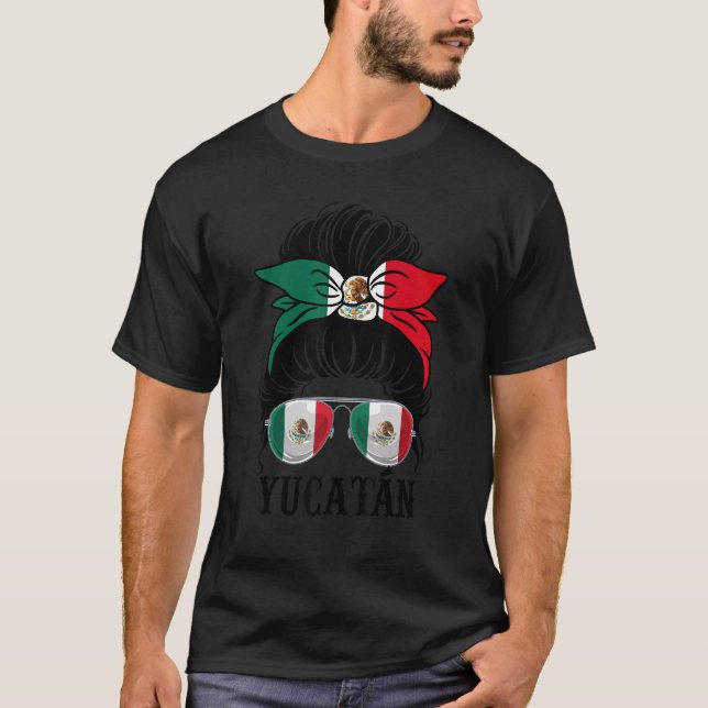 Yucatan Mexico Pride Mexican Flag State T-Shirt (Front)
