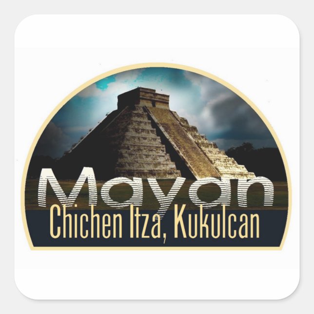 YUCATAN Mexico Square Sticker (Front)