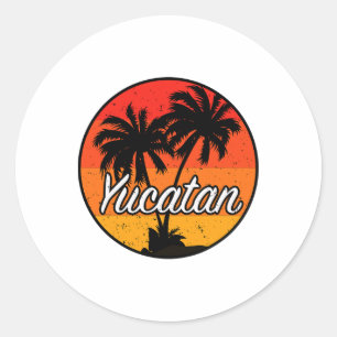 Yucatan Vacation Travel Souvenir Gift Classic Round Sticker