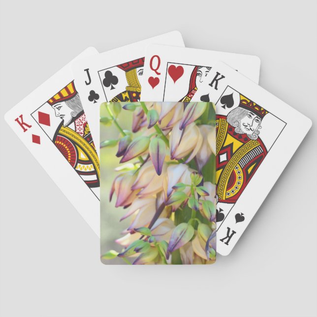 yucca flowers playing cards (Back)